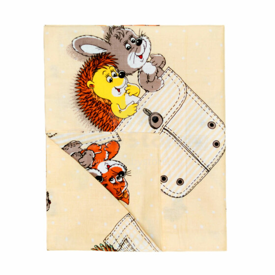 UR Kids Bedding Art.141354 Hedgehog  Детский пододеяльник из 100% хлопка 120x100cm