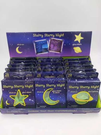 Glowing Art.8863 Shiny stickers 24 pcs