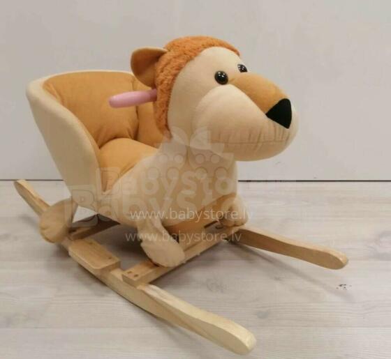 Lion Rocker Plush Animal Лошадка-качалка со спинкой