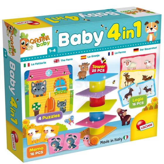 Carotina Baby Game 4 in 1 Art.79872