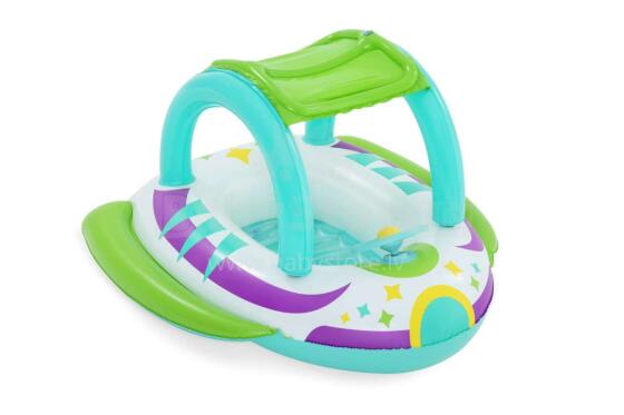 BESTWAY Space Splash bērnu laiva ar aizsardzību pret sauli, 1,07 m x 1,12 m, 34149