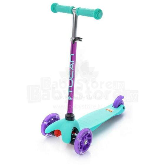 Meteor® Scooter Tucan  Led Art.22660 Bērnu skūteris augstāka kvalitāte ar gaismas effektiem