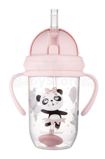 CANPOL BABIES EXOTIC ANIMALS Art.56/606 Pink educational mug 6m+, 270ml