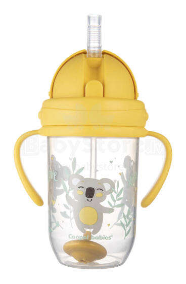 CANPOL BABIES EXOTIC ANIMALS Art.56/606 Educational drinker yellow 6m+, 270ml