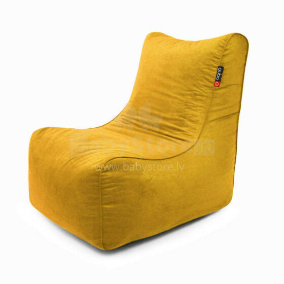 Qubo™ NEW BURMA Mustard VELVET FIT beanbag