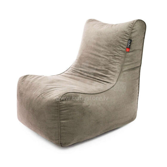 Qubo™ NEW22 BURMA Latte VELVET FIT beanbag