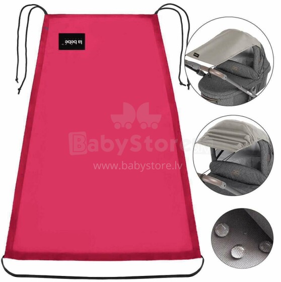 La bebe™ Visor Art.142600 Magenta_516 Universal stroller visor+GIFT mini bag