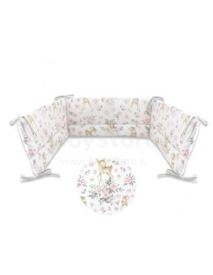 MimiNu Bed Bumper Art.142847 Sarenka Pink