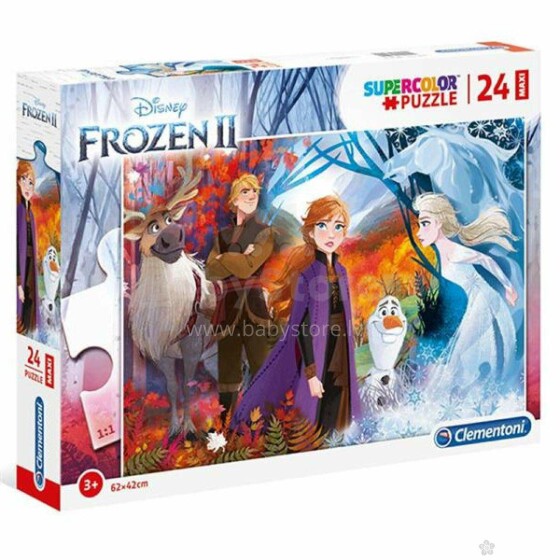 Сlementoni Puzzle Maxi Frozen Art.28510 Dėlionė Ledo širdis, 24 vnt.