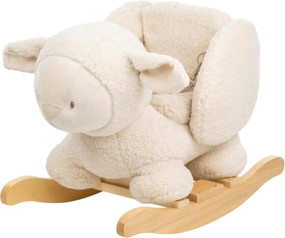 Nattou Soft Teddy Fabric Rocking Animal Sheep  Art.142935 Soft rocking chair with back support