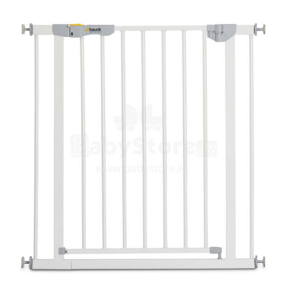 HAUCK drošības vārti priekš kāpnēm AUTOCLOSE 'n STOP 2, 75-80 cm, white, 59734