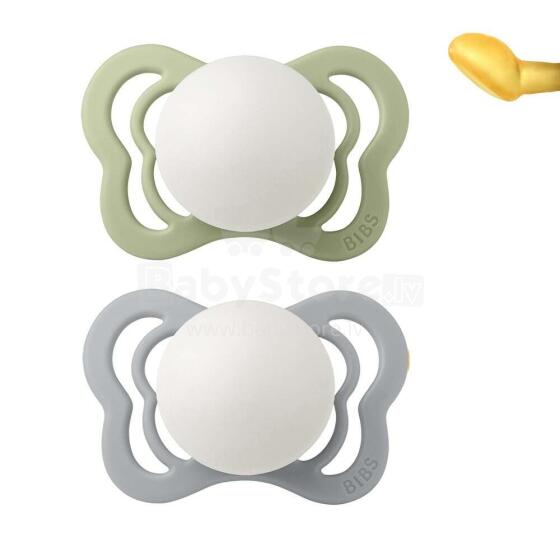 Bibs Couture Art.143041 Sage Night/Cloud Night Soothers 6-36 m., 100% natural