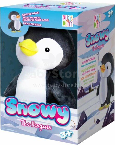 PUGS AT PLAY Staigājošs un runājošs pingvīns Snowy