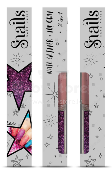 Snails Nail Glitter 2 in 1  Art.143717 Magic Dust Purple