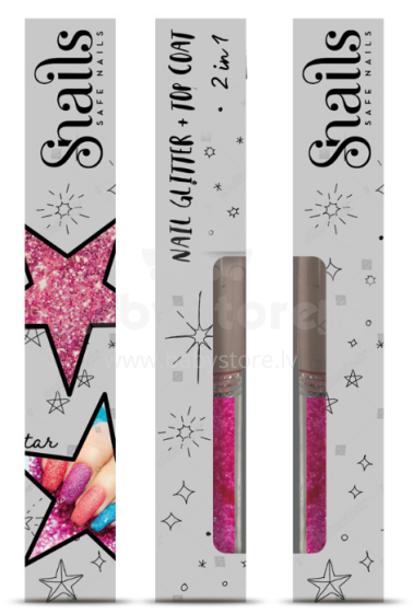 Snails Nail Glitter 2 in 1  Art.143718 Magic Dust Pink