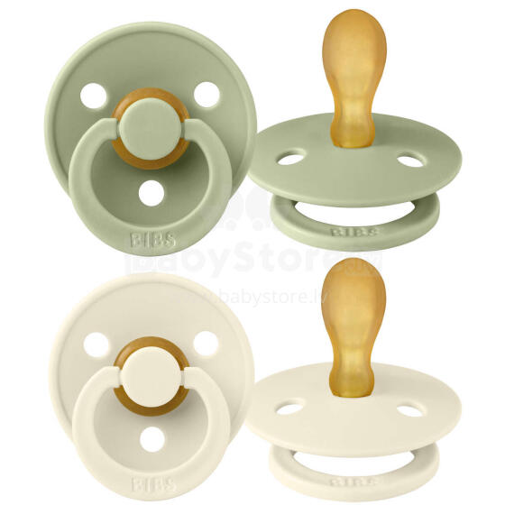 Bibs Colour Symmetrical Art.2221416 Sage/Ivory -  Soothers 6-18 m.