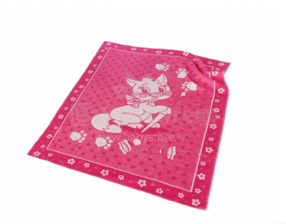 Kids Blanket Cotton  Art.G00011 Pink Cat
