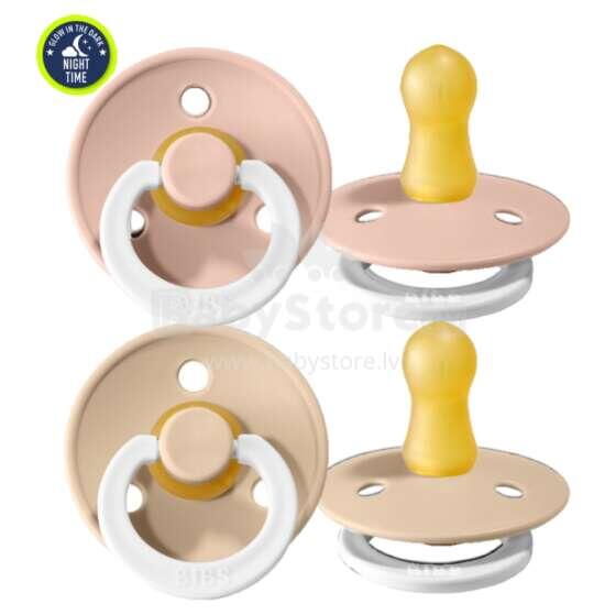 Bibs Colour Blush Night/Vanila Night Art.47980, Pacifier, 100% natural