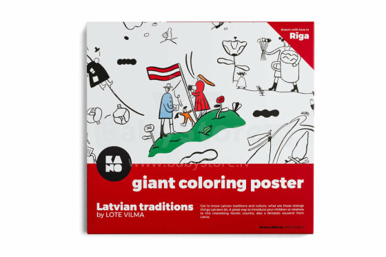 Kano Latvian Tradition Art.145225 Плакат Латышские традиции