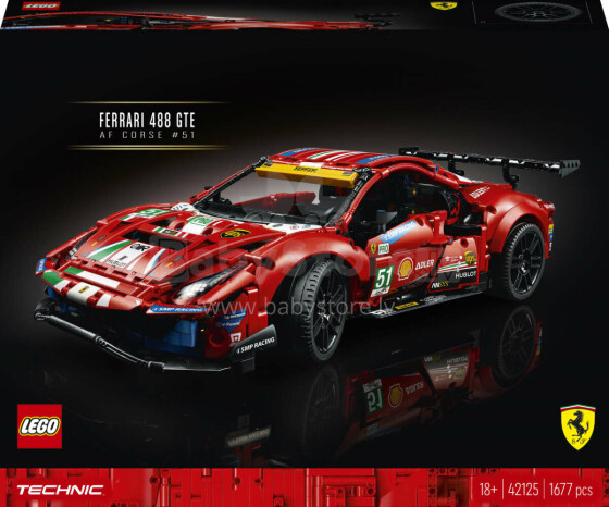 42125 LEGO® Technic Ferrari 488 GTE “AF Corse #51”