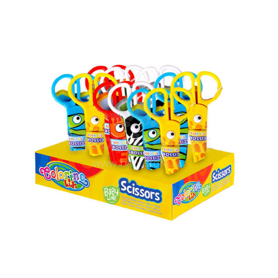 COLORINO CREATIVE plastmasas sķēres 12,5 cm, 37275PTR