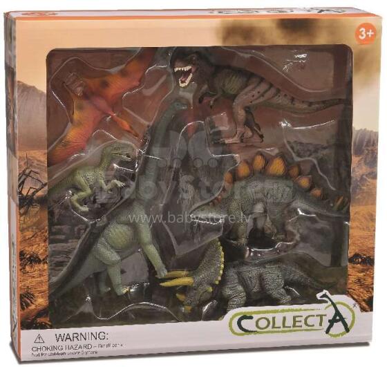 COLLECTA dinozauru rotaļu komplekts Aizvēsturiskā dzīve 6 gab., 89494