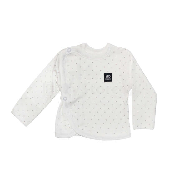 La Bebe™ NO Baby Shirt Vanilla Art.145448 Детская хлопковая распашонка