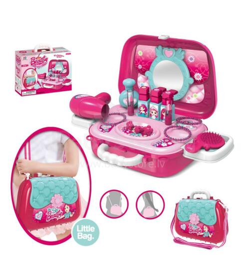 XIAOXIA Role Play Jewellery Set for Girls Toy Kids Princess Makeup Set Jewellery Set with Carry Bag Gift Kosmētikas komplekts 1901X062