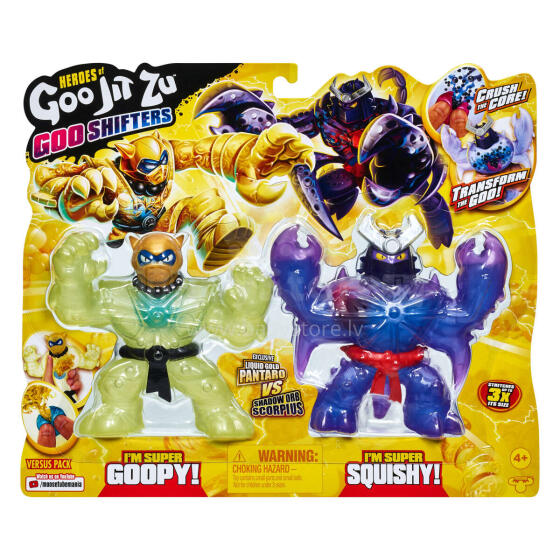 HEROES OF GOO JIT ZU Goo Shifters Double pack - Pantaro vs Scorpius