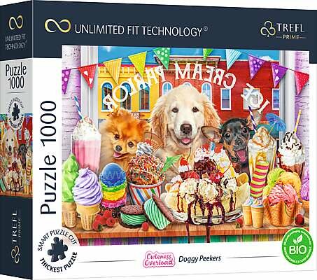 TREFL Prime Puzzle Cuteness overload Dogs, 1000 pcs