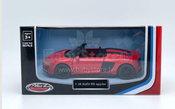 MSZ metallist mudelauto Audi R8 Spyder, skaala 1:39