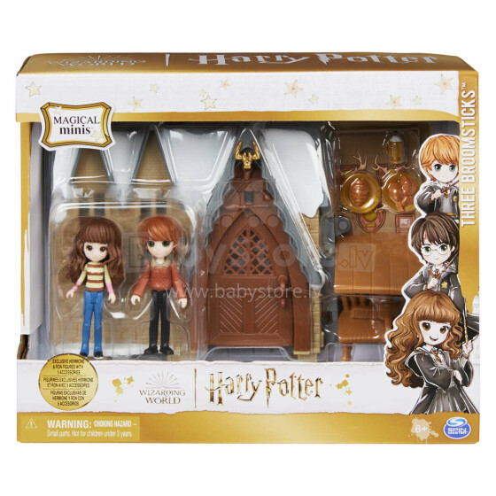 HARRY POTTER Rotaļu komplekts Three Broomsticks - Rons un Hermione