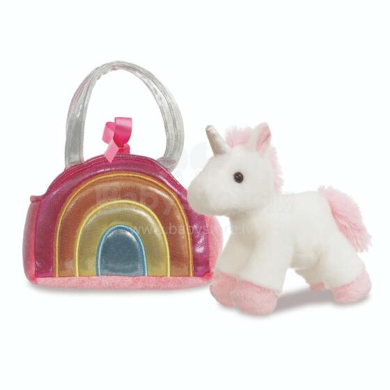 AURORA Fancy Pals Plush Unicorn in a pink bag, 17 cm