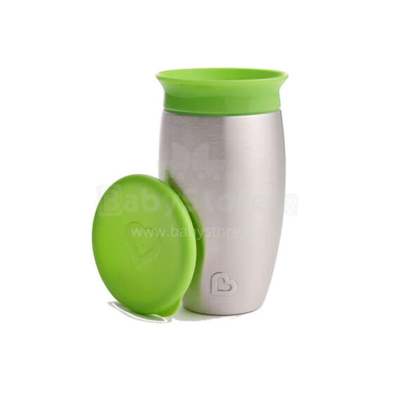MUNCHKIN Sippy krūzīte, zaļa, Miracle 360, 12m+, 296ml, 01245301