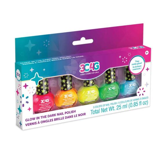 MAKE IT REAL Nail Polish 5 pcs - Glow In The Dark