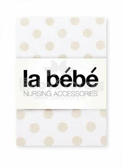 La Bebe™ Cotton 60x120+12 cm  Art.85692 Dots Fitted Bed Sheets with rubber