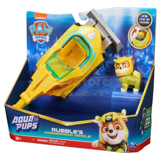 PAW PATROL transportlīdzeklis Aqua Theamed Rubble, 6066158