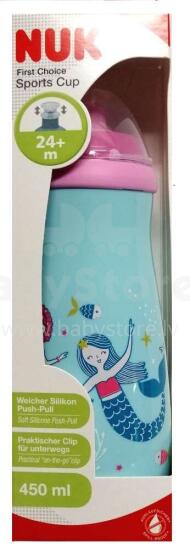 NUK Sports Cup Art.10255412 SK99  Soft push-pull 24m+ 450 ml