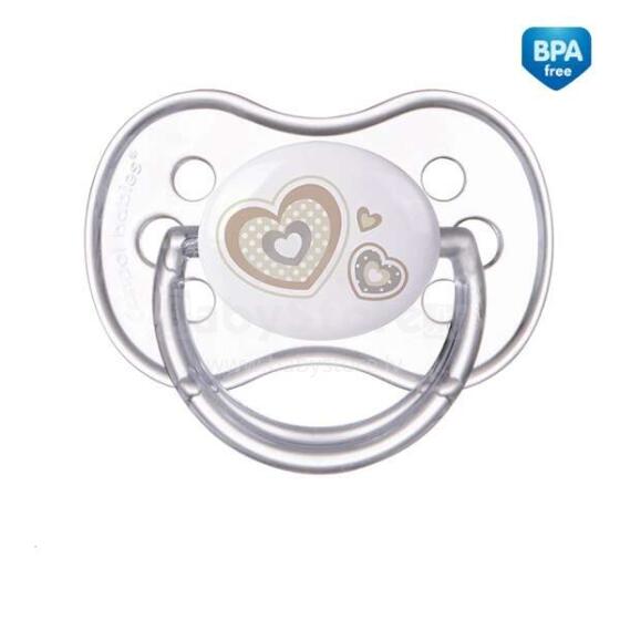 Māneklis "NEWBORN" silikona simetrisks 6-18 m, Canpol  22/581 beige