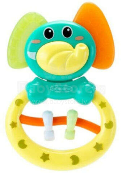 INFANTINO RATTLE & TEETHER ELEPHANT