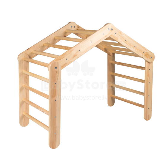 MeowBaby®  Wooden Pikler Art.146389 Natural