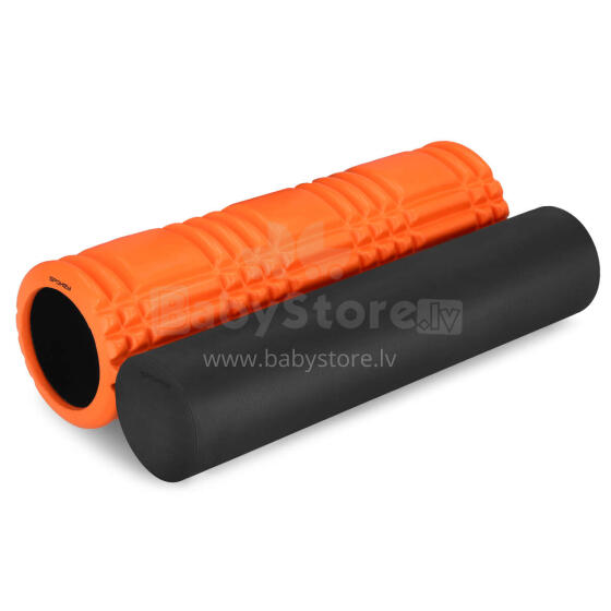 Set of fitness rollers 2in1 (2 parts) orange Spokey MIXROLL 2in1