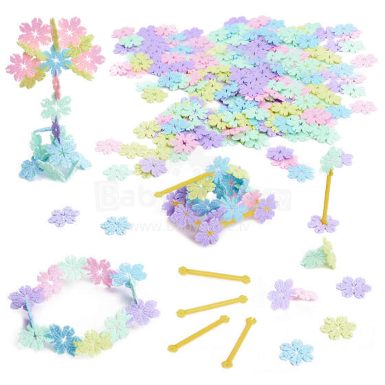 Ikonka Art.KX9739 Spatial wafers stars snowflakes educational 240el