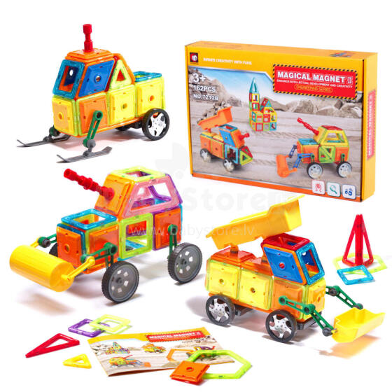 Ikonka Art.KX9816 MAGICAL MAGNET 162SZT 7212B magnetic bricks