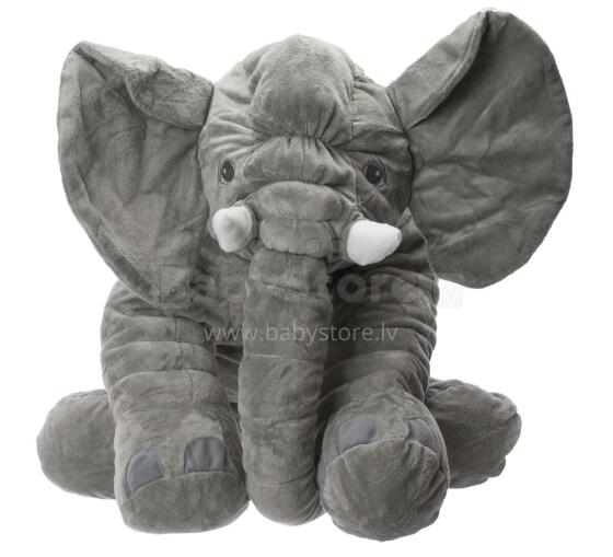 Ikonka Art.KX9909 Plush mascot elephant grey large 60cm