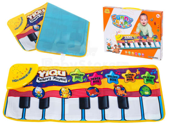 Ikonka Art.KX8036 Educational Mini Piano Mat 72x29cm