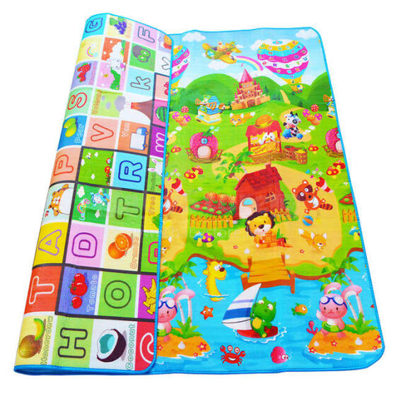 Ikonka Art.KX8039 Educational double-sided foam playground mat 200x170cm