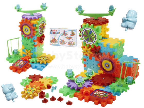 Ikonka Art.KX9938 MAGICAL BLOCKS 81pcs