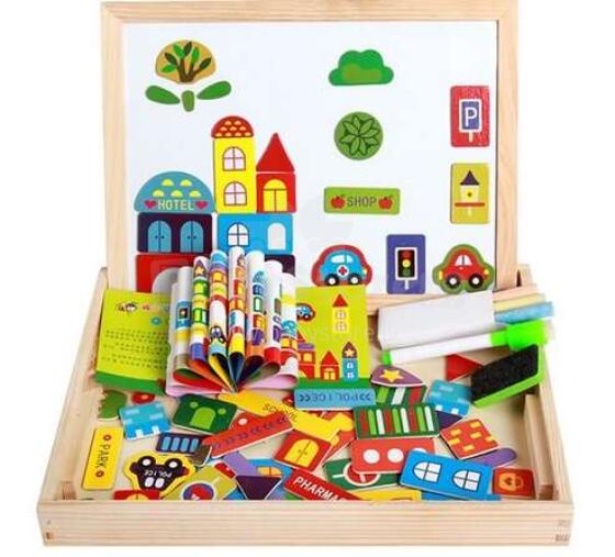 Ikonka Art.KX7547 Multifunctional magnetic board large pattern B