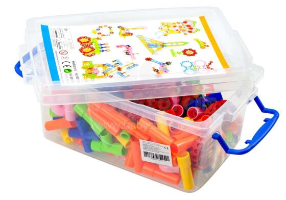 Ikonka Art.KX7805 Educational building blocks - Water pipes with accessories 170el